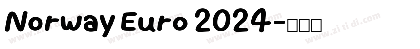 Norway Euro 2024字体转换